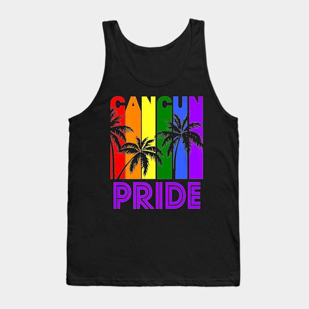 Cancun Pride LGBTQ Tank Top by MonkeysMind